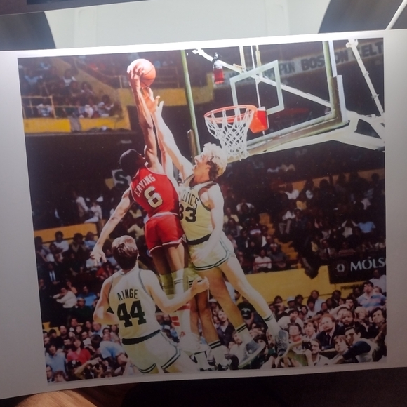 NEW! JULIUS ERVING DR.J SIXERS 8.5x11 ULTRA GLOSSY OLD SCHOOL SLAM DUNK💥POSTER! - Picture 3 of 7